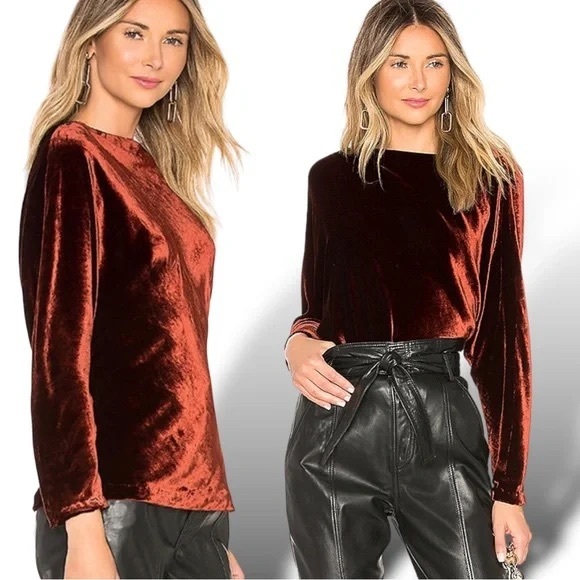 A.L.C Miller‎ Velvet Top - Picture 1 of 7